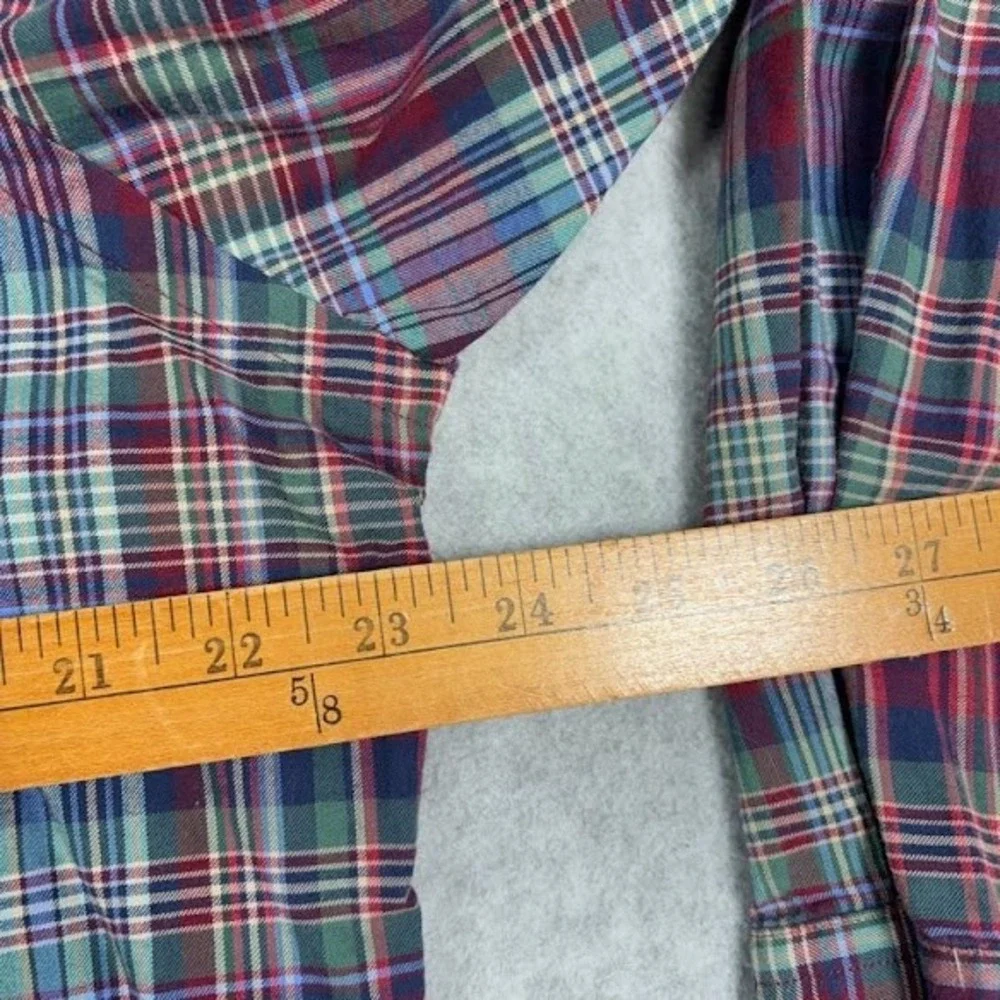 Polo Ralph Lauren Button Down‎ Mens XL Multicolor Plaid Long Sleeve Pony Logo